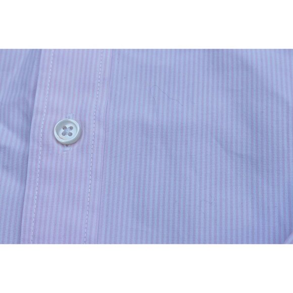 J Crew - Men's 100% 2-Ply Cotton Dress Shirt, Pink Large Tall 16.5 - EXCELLENT - Picture 4 of 7